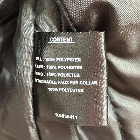 Fleet Street Storm Weight Puffer Coat Cobalt Blue Womens Plus Size 2X Hooded - Picture 10 of 13